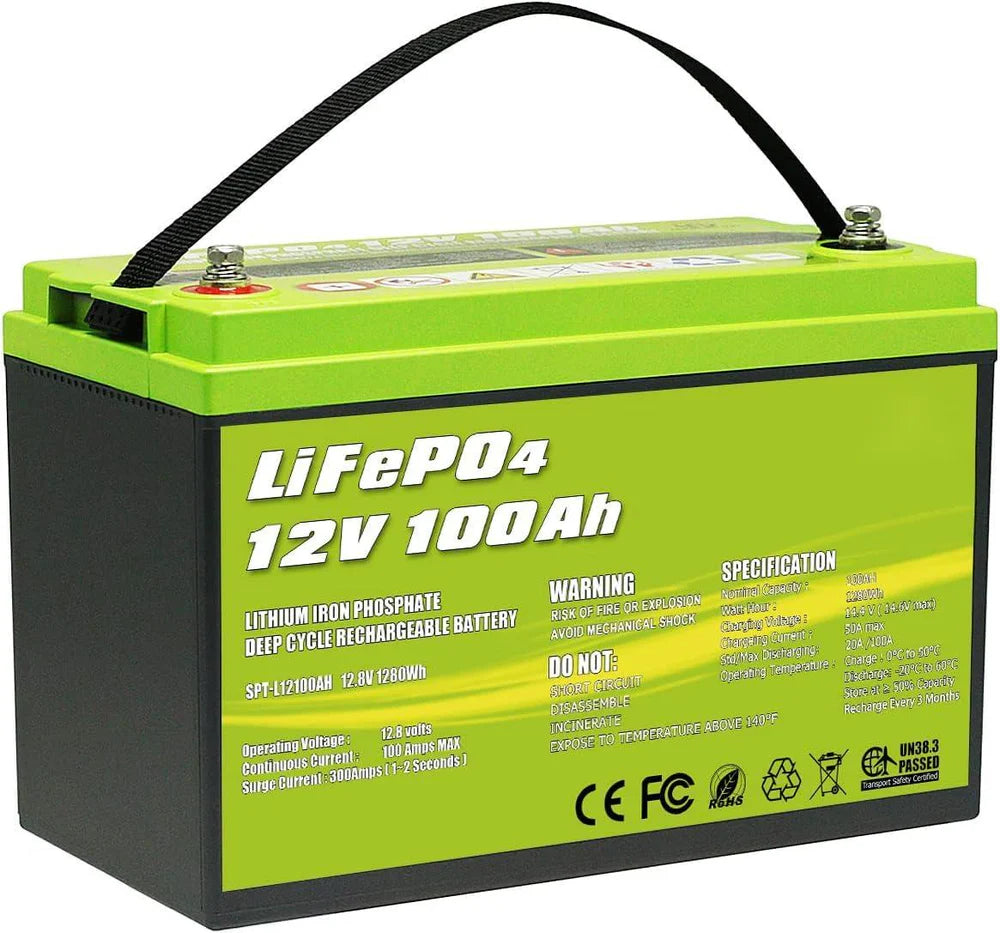 ACOPOWER 12V 100Ah LiFePO4 Deep Cycle Lithium Battery – Automaxx