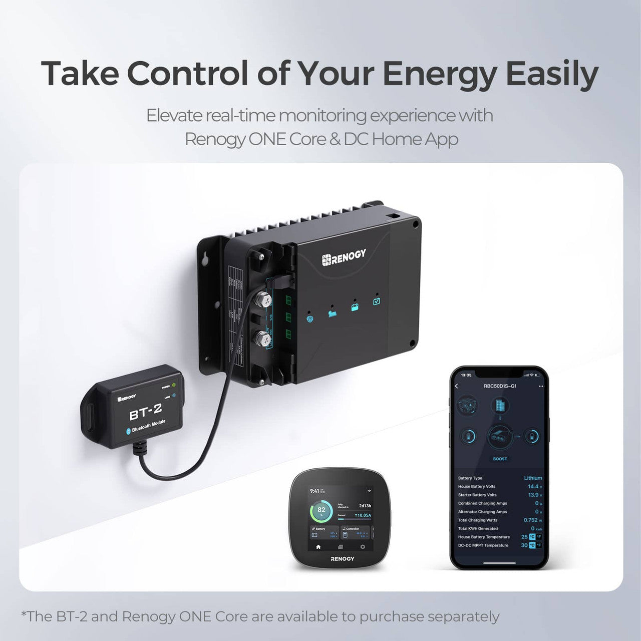 Renogy DCC50S 12V 50A DC-DC On-Board Battery Charger with MPPT