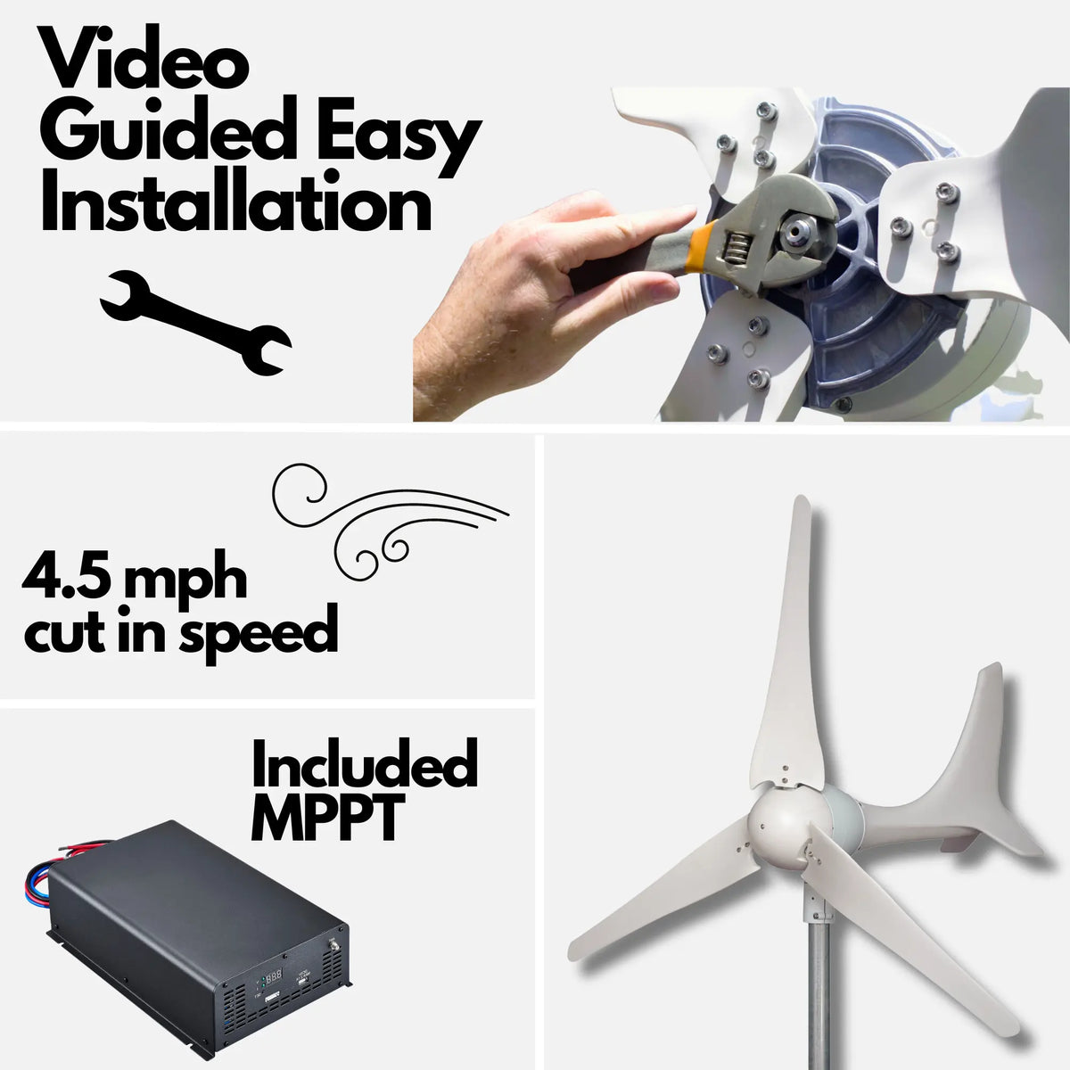 Automaxx Windmill 600W Home Wind Turbine Generator Kit