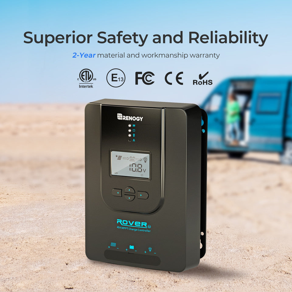 Renogy Rover Li 40 Amp MPPT Solar Charge Controller – Automaxx